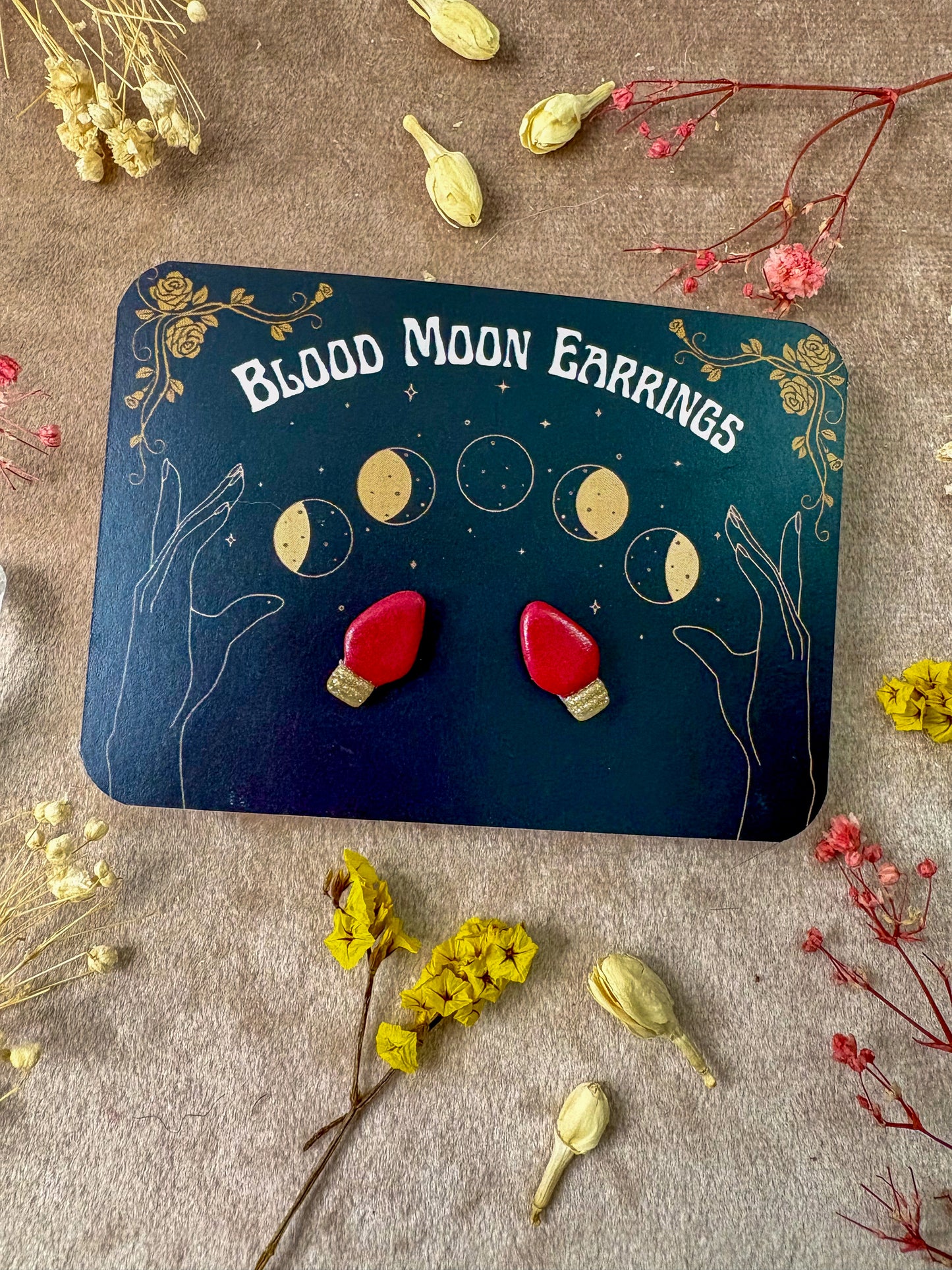 Christmas Light Stud Earrings