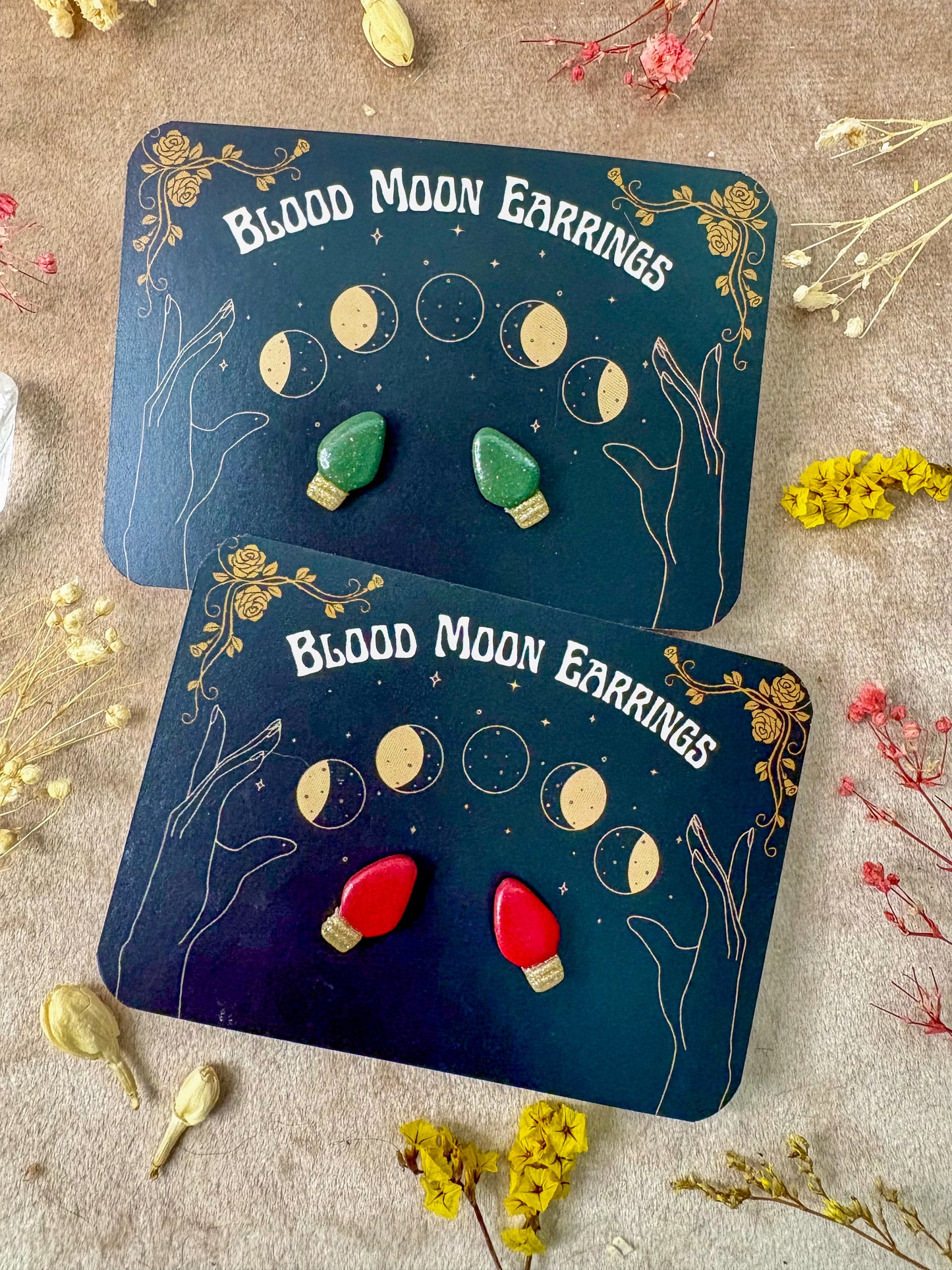 Christmas Light Stud Earrings