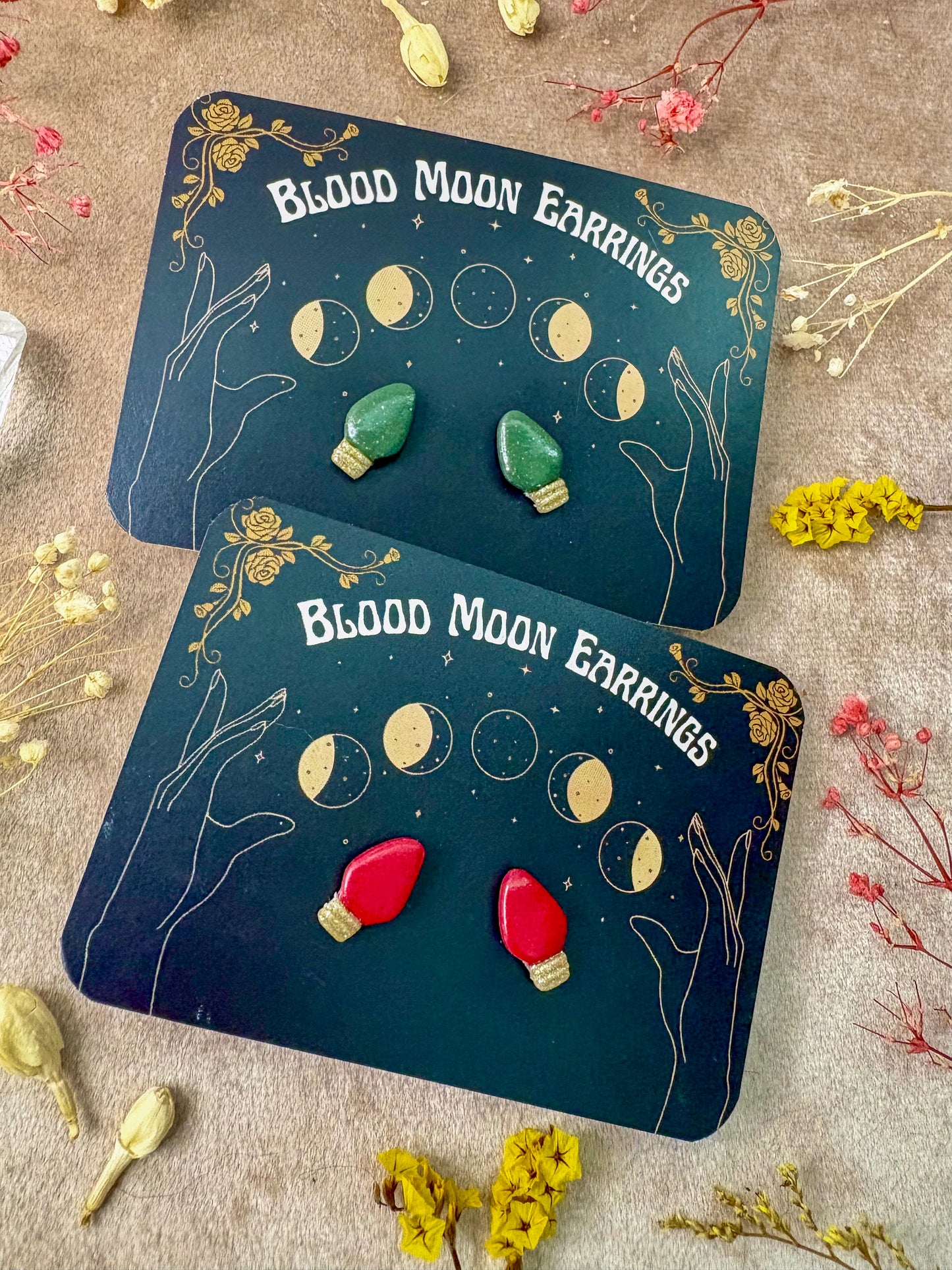 Christmas Light Stud Earrings