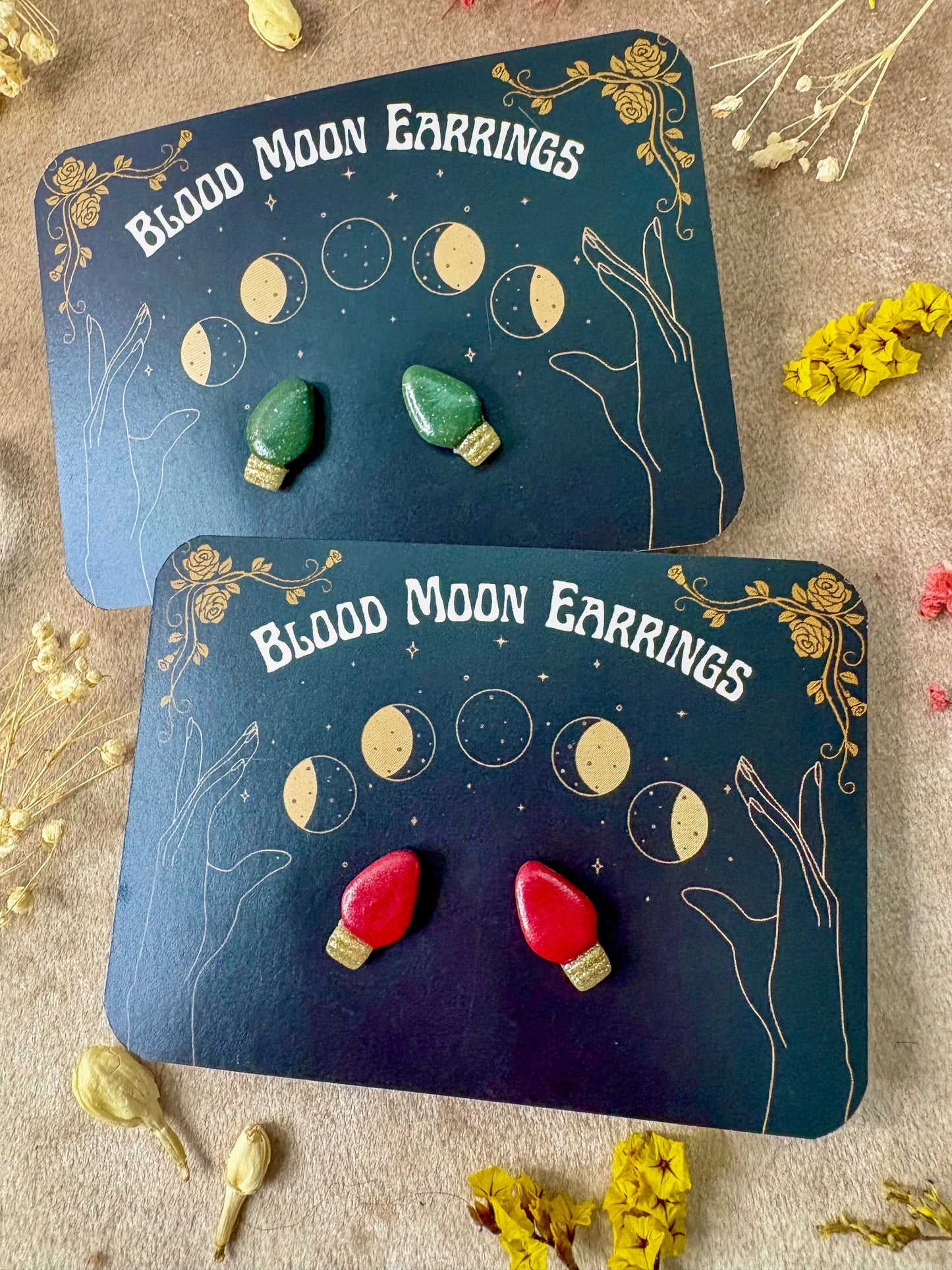 Christmas Light Stud Earrings