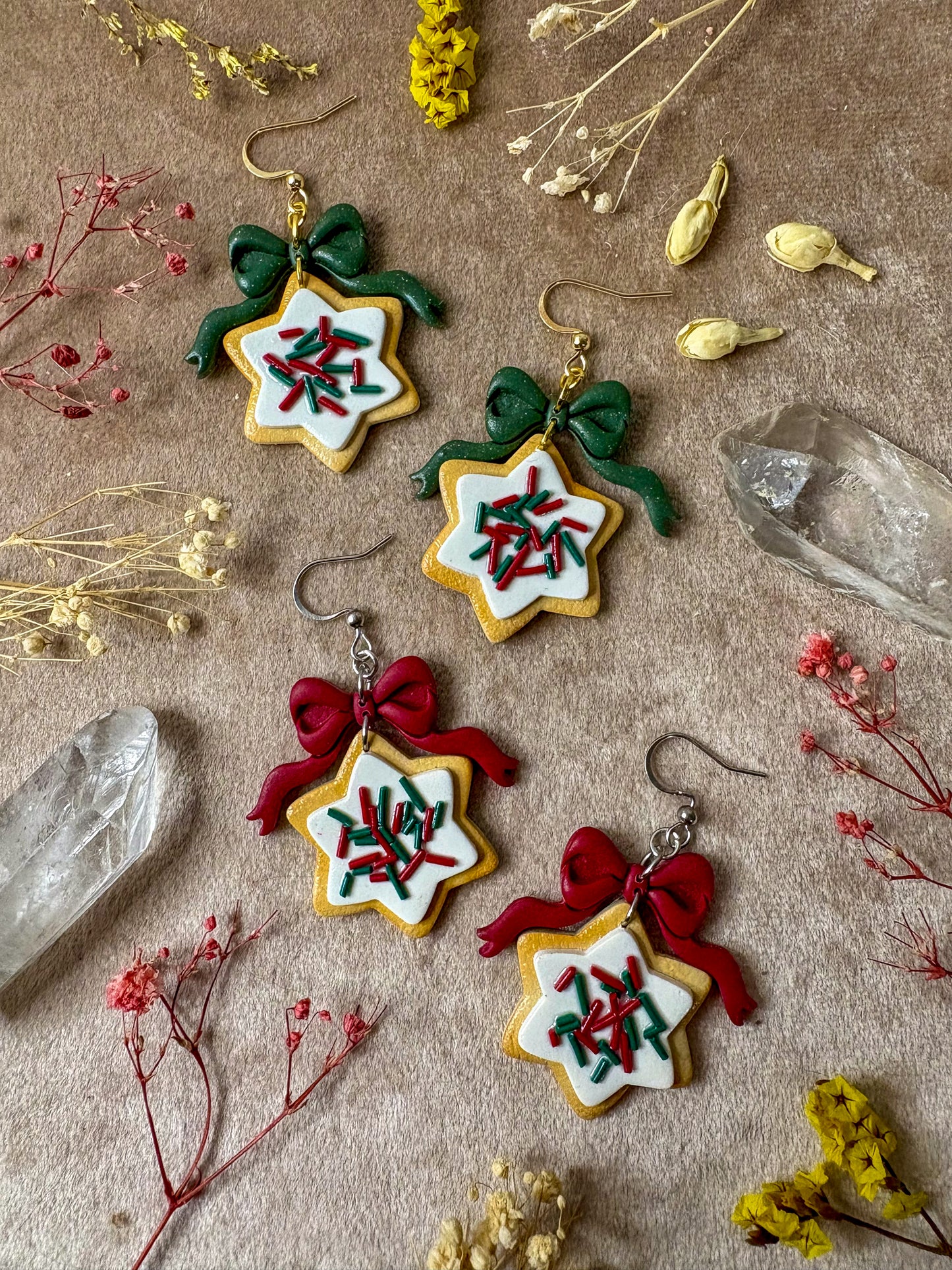 Star Sprinkle Cookie Earrings