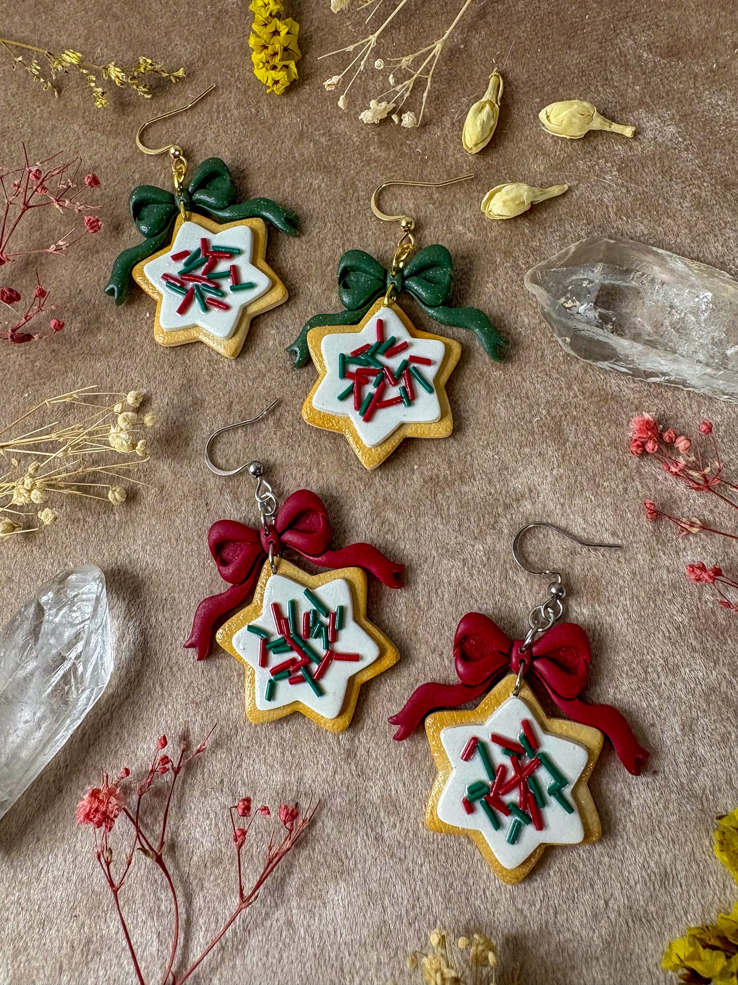 Star Sprinkle Cookie Earrings
