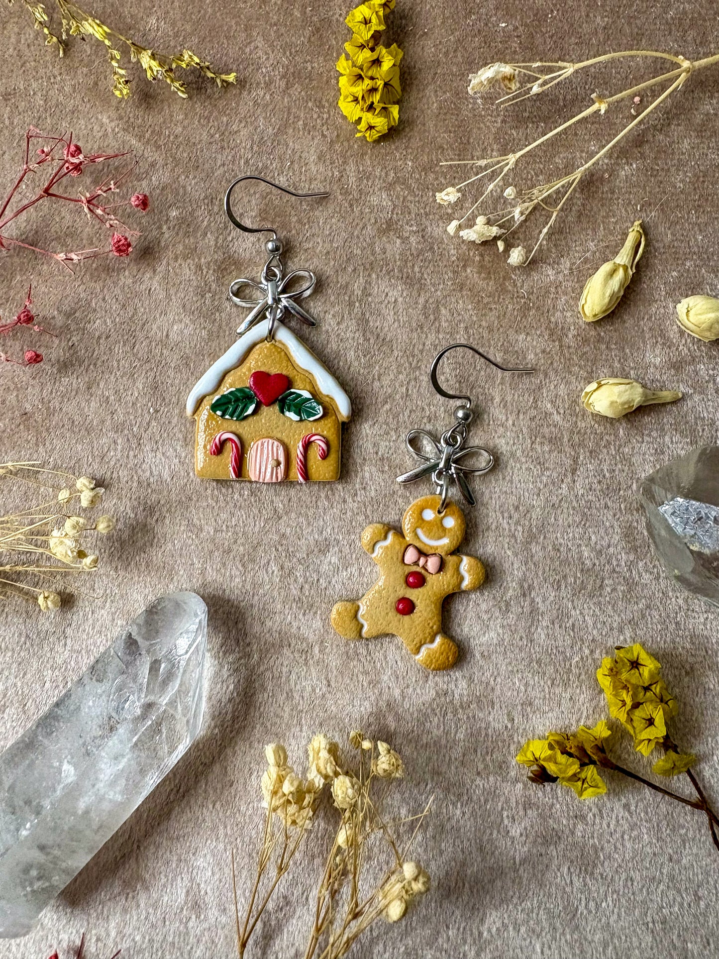 Gingerbread and Home Earrings