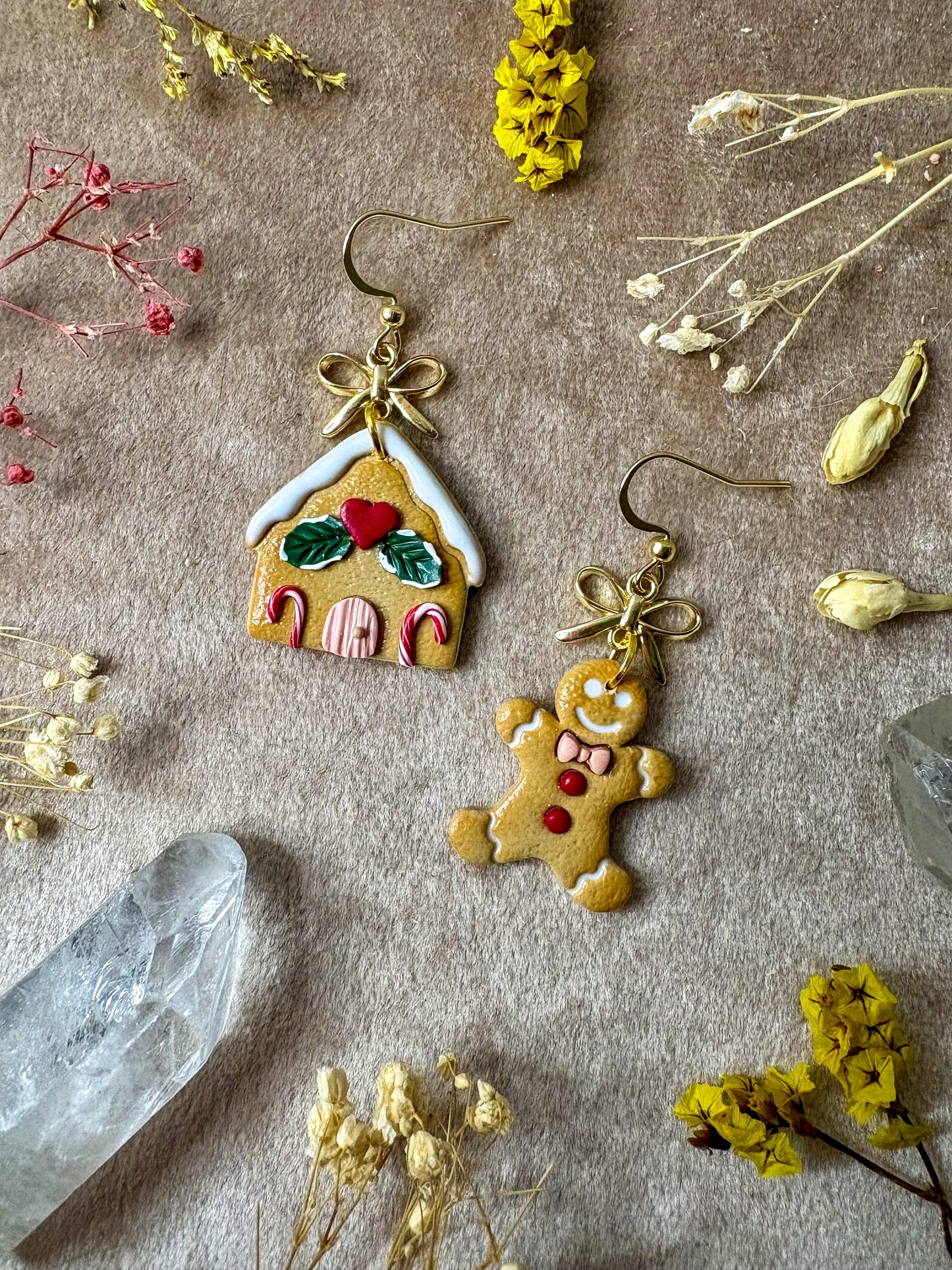 Gingerbread and Home Earrings