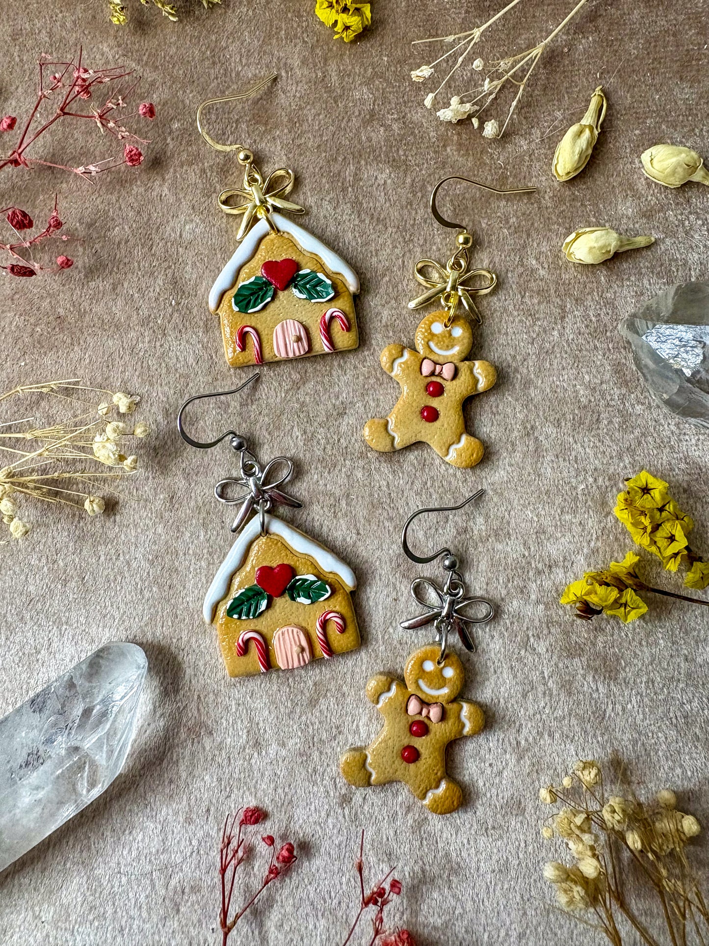 Gingerbread and Home Earrings