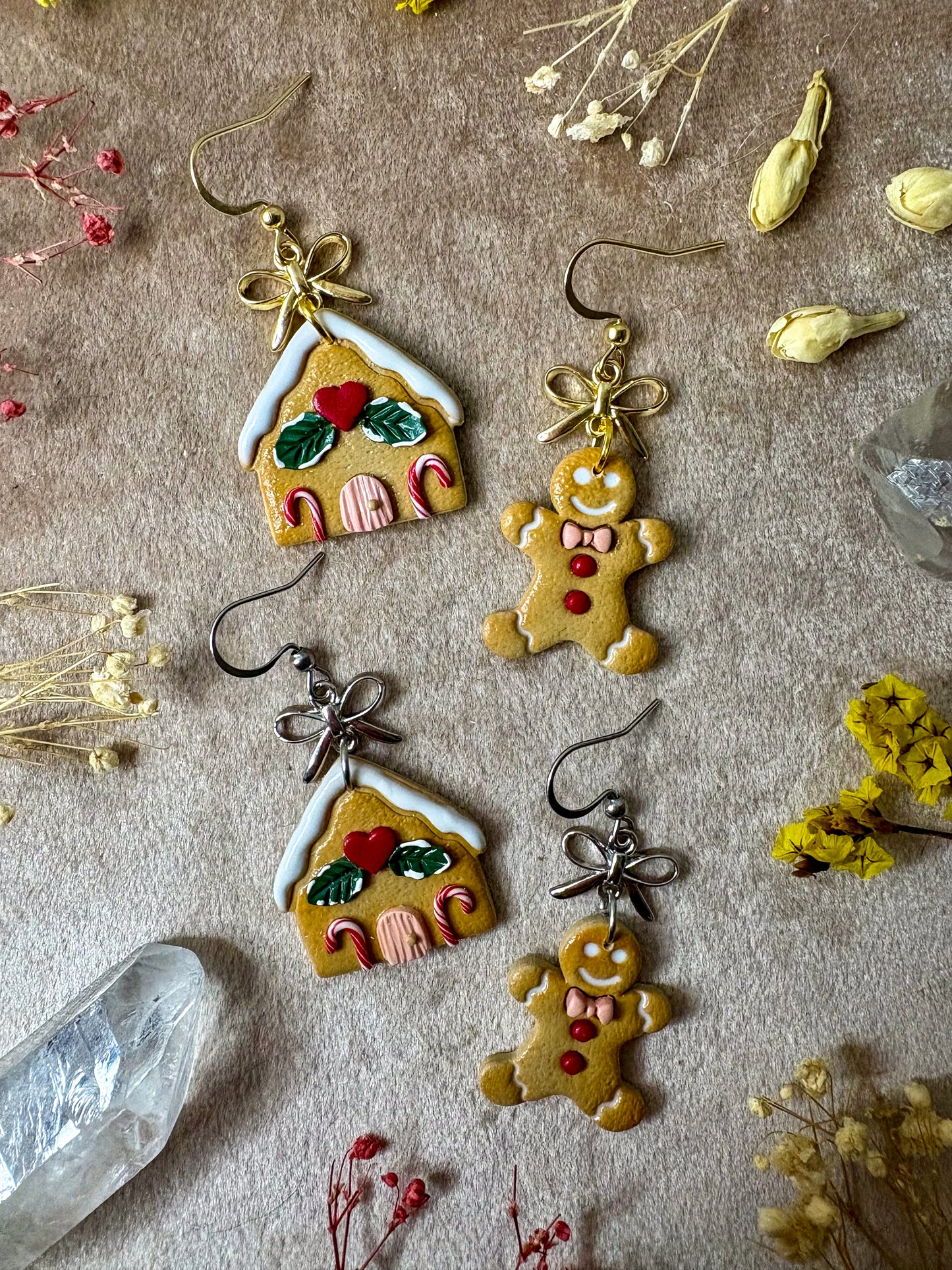 Gingerbread and Home Earrings
