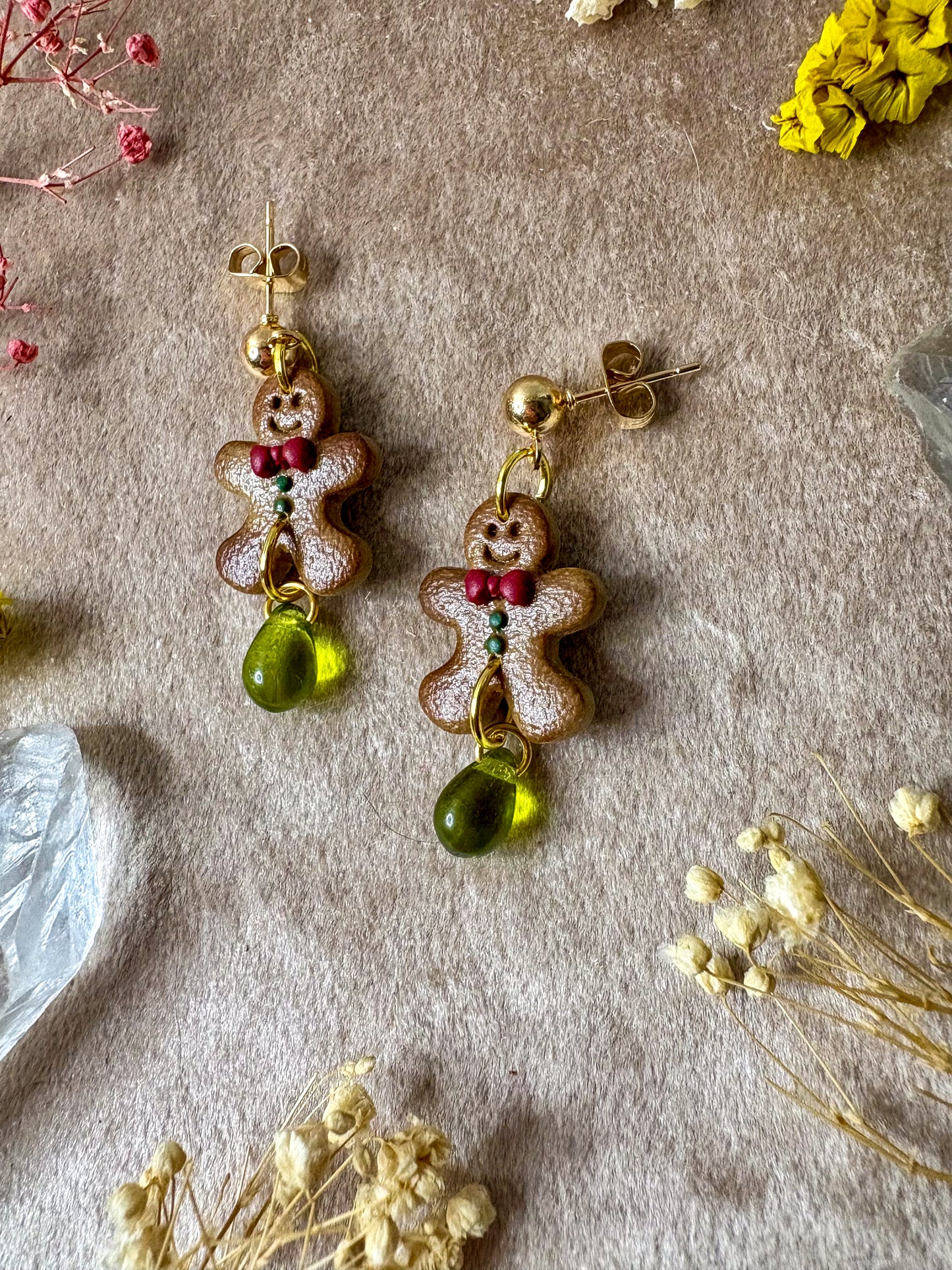 Gingerbread Man Midi Earrings