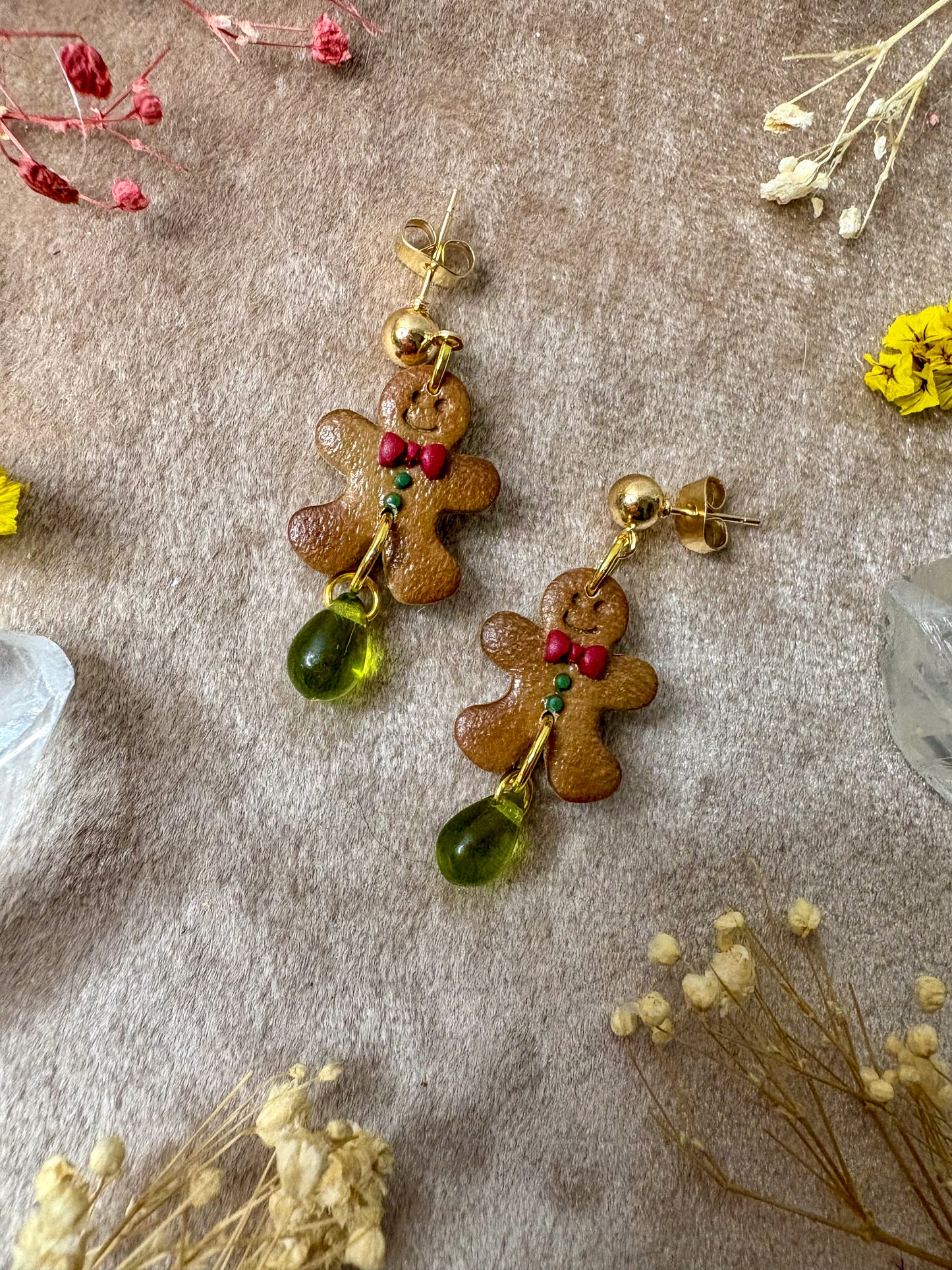 Gingerbread Man Midi Earrings