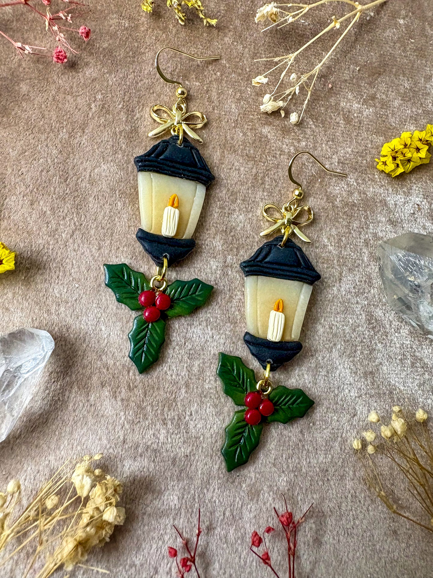 Winter Lamp Post Earrings