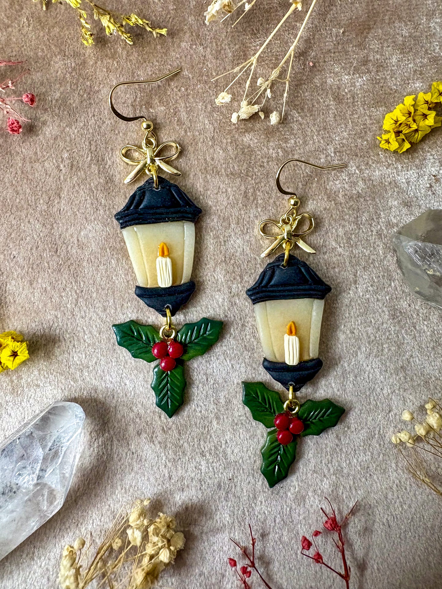 Winter Lamp Post Earrings