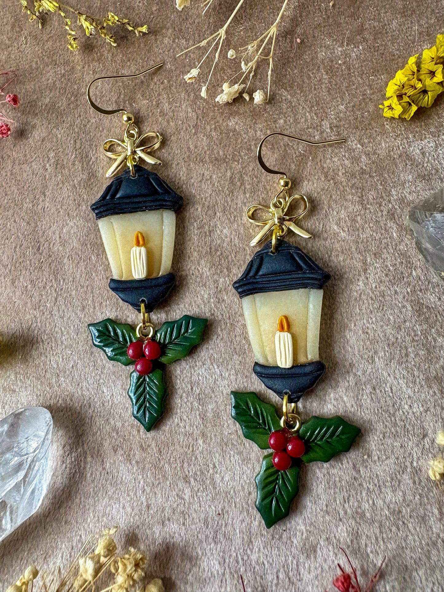 Winter Lamp Post Earrings