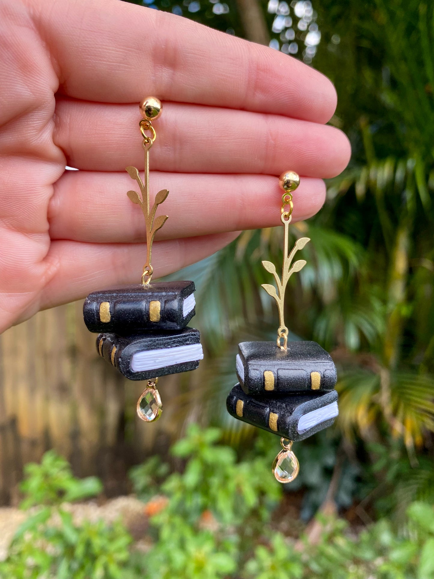 Double Book Stack Earrings