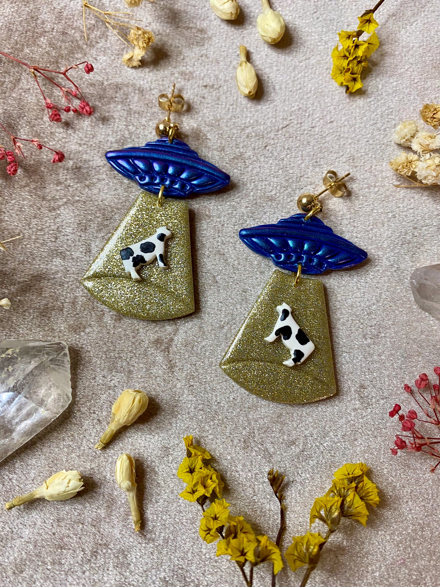 Alien Abduction (Glitter) Earrings