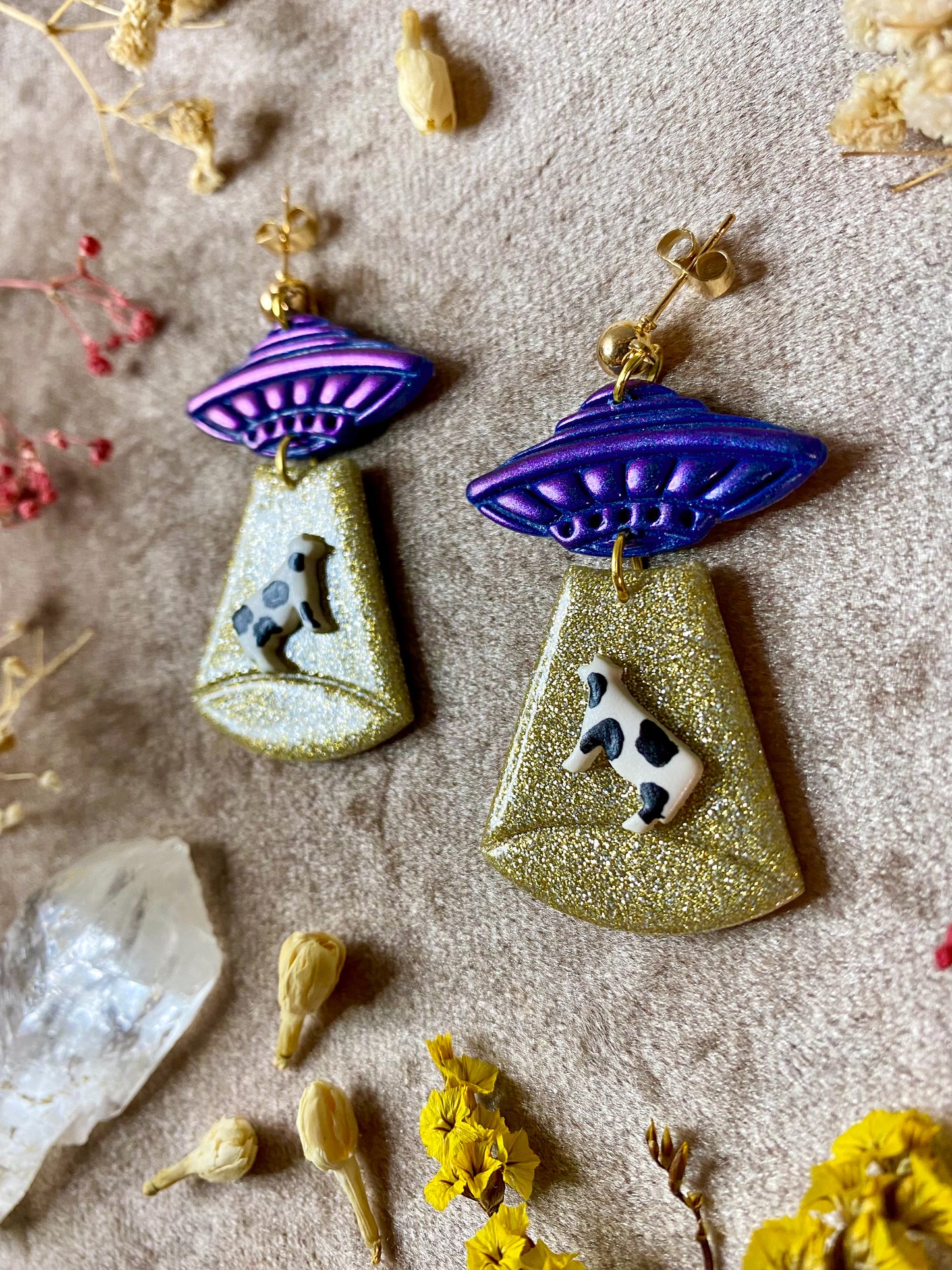 Alien Abduction (Glitter) Earrings