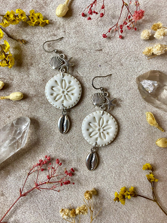 Sand Dollar Shell Earrings