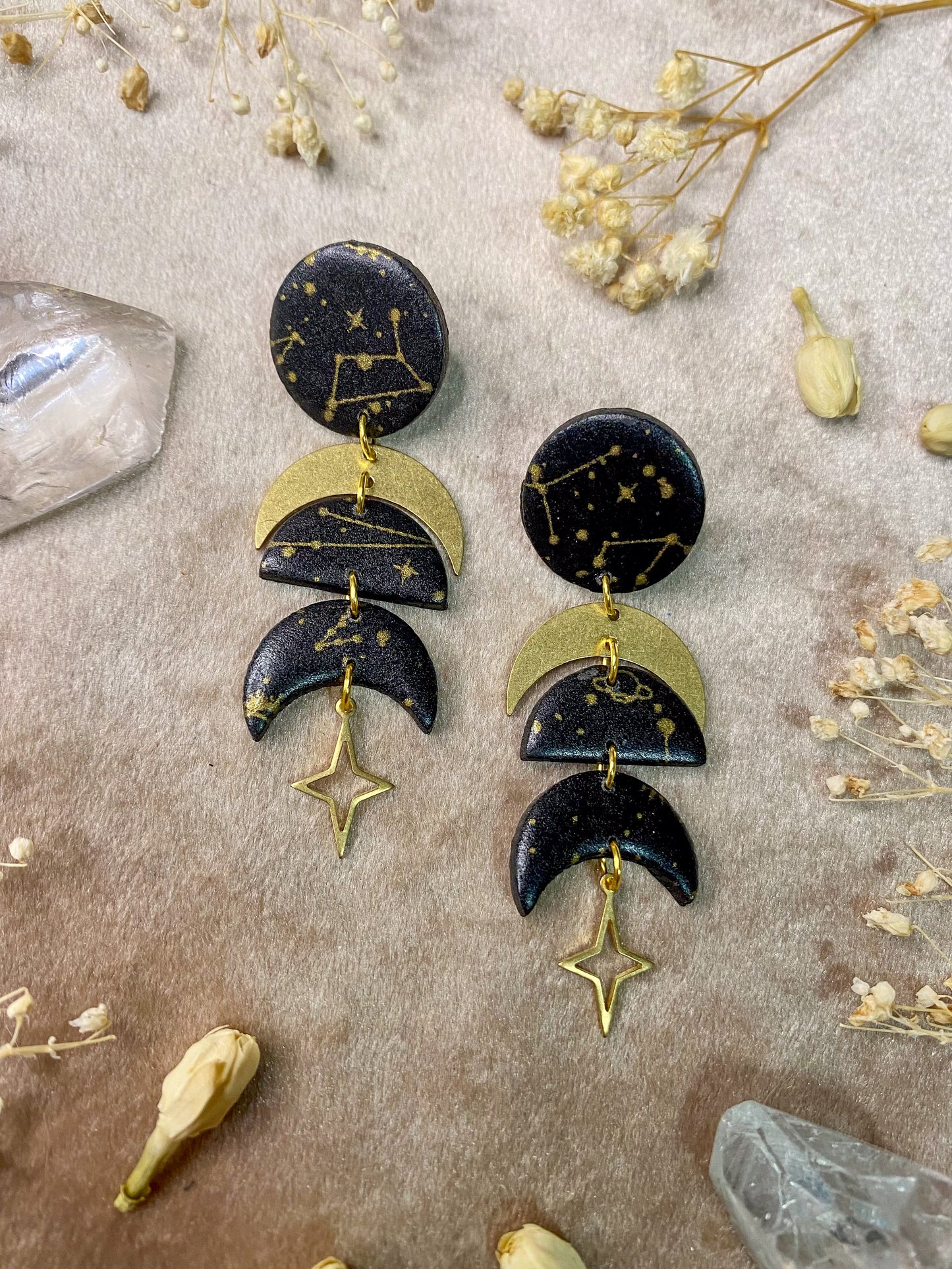 Constellation Moon Phase Earrings