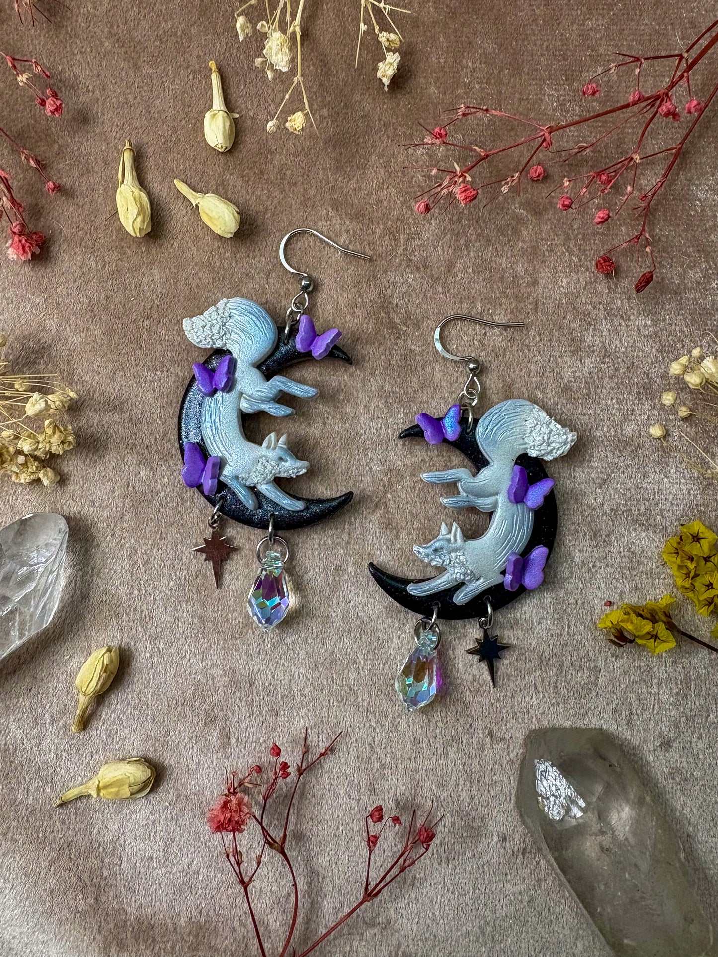 Moon Fox Earrings