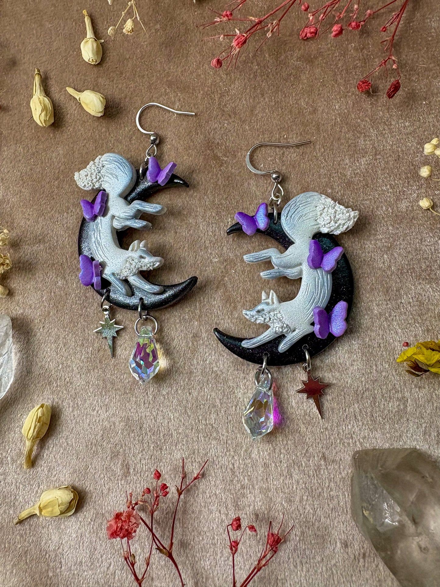 Moon Fox Earrings