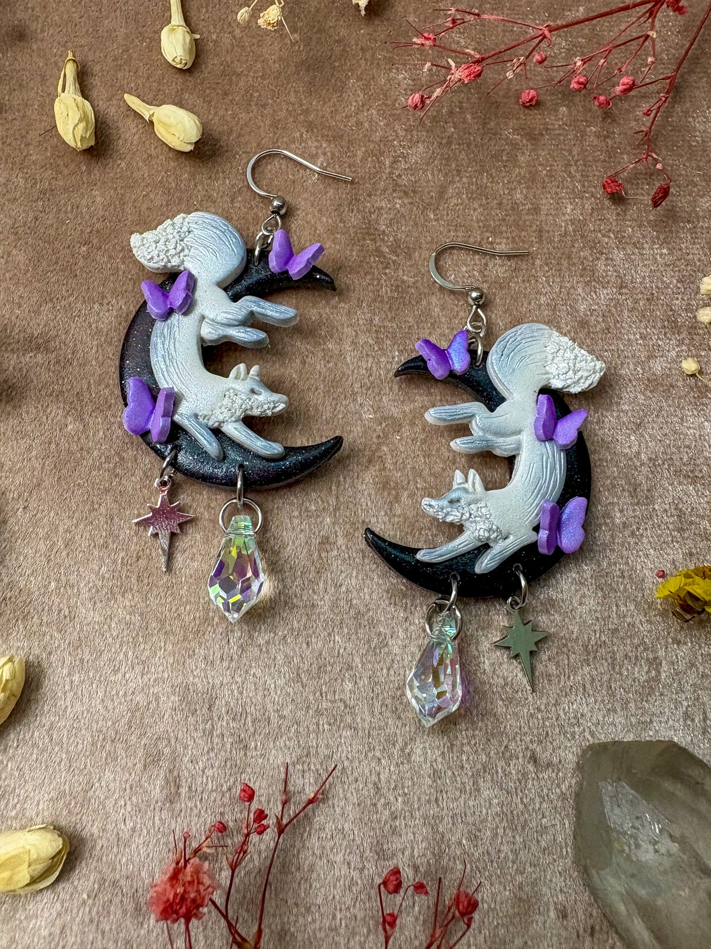 Moon Fox Earrings