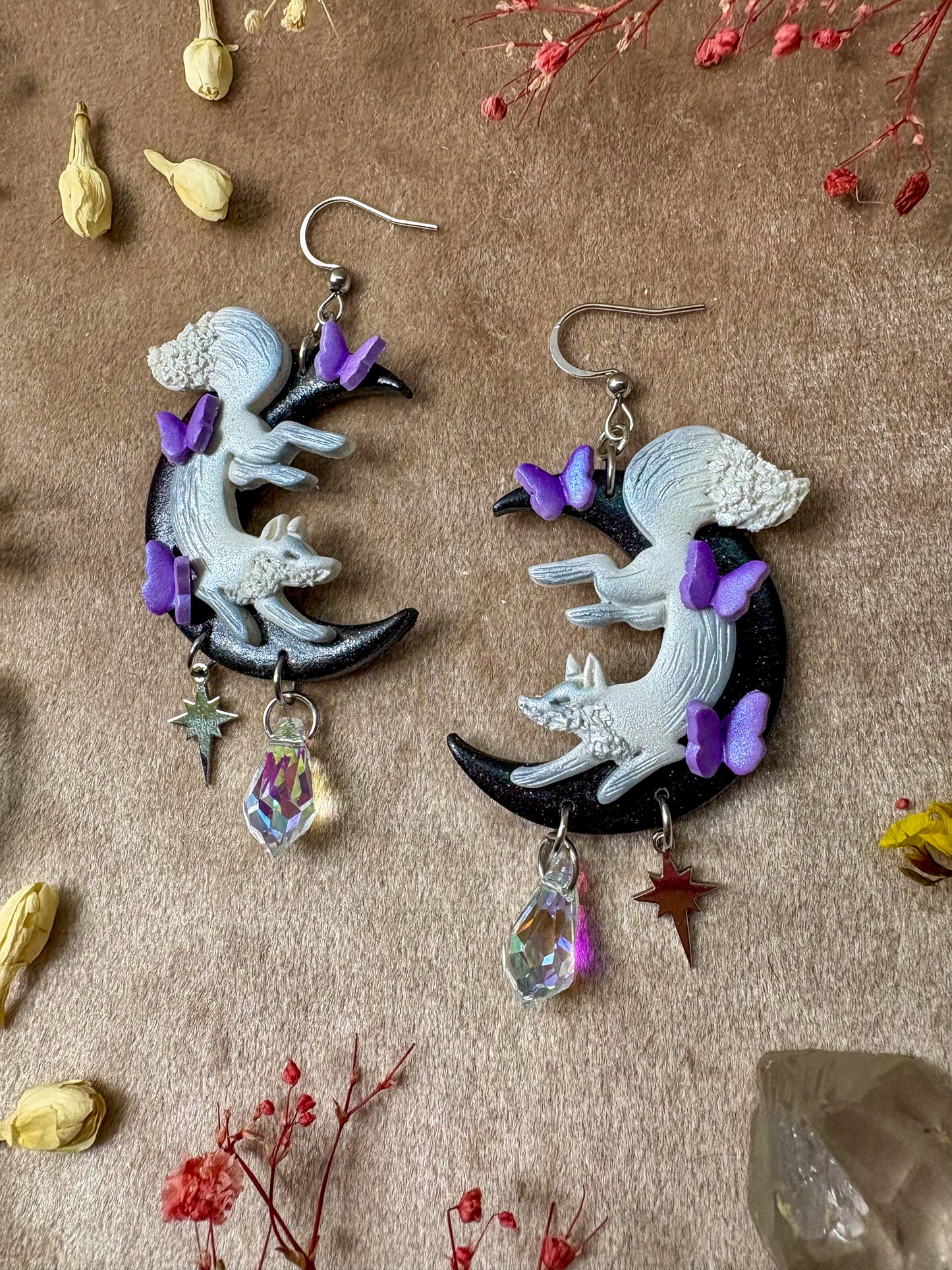 Moon Fox Earrings