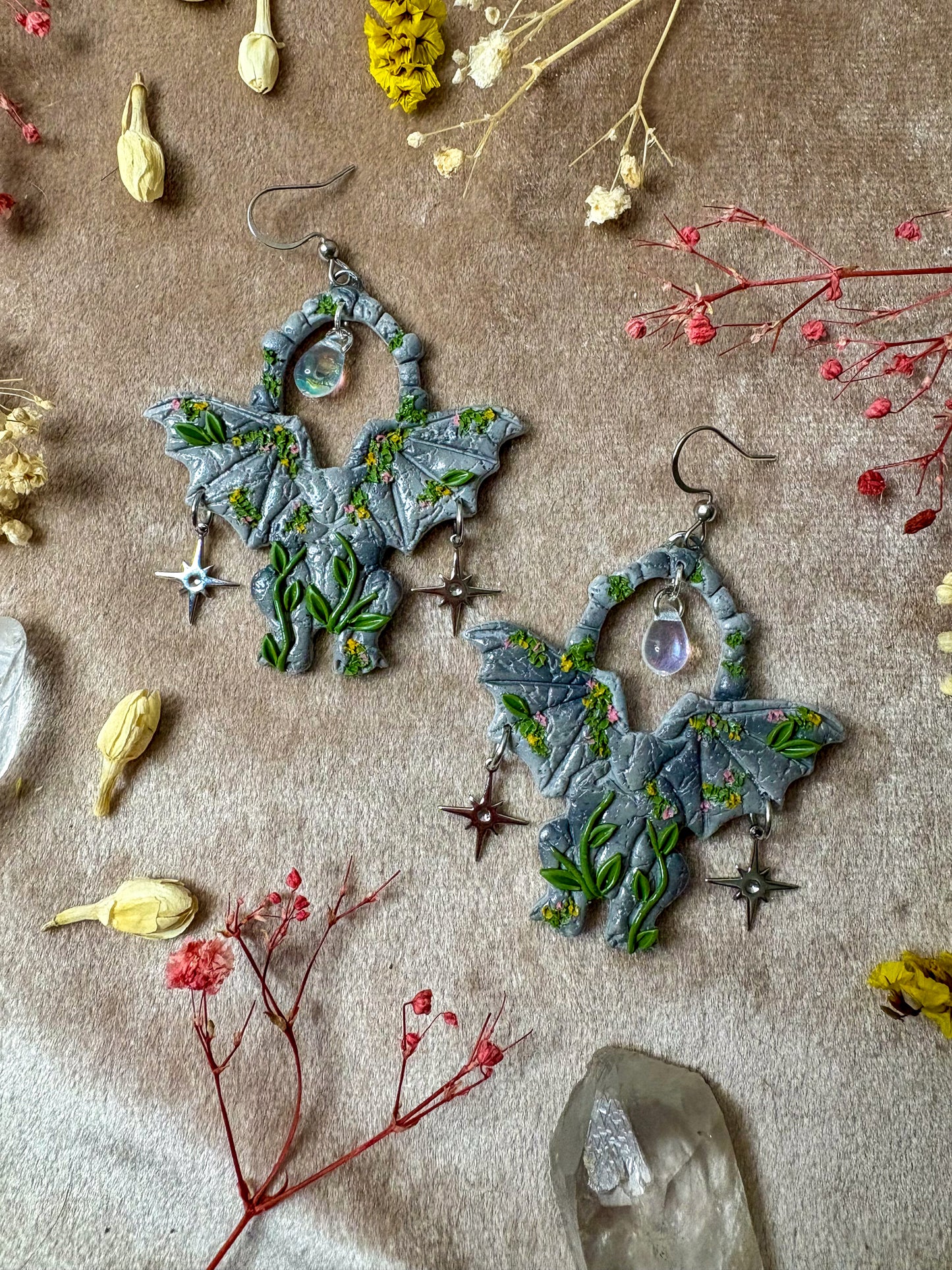 Stone Gargoyle Earrings