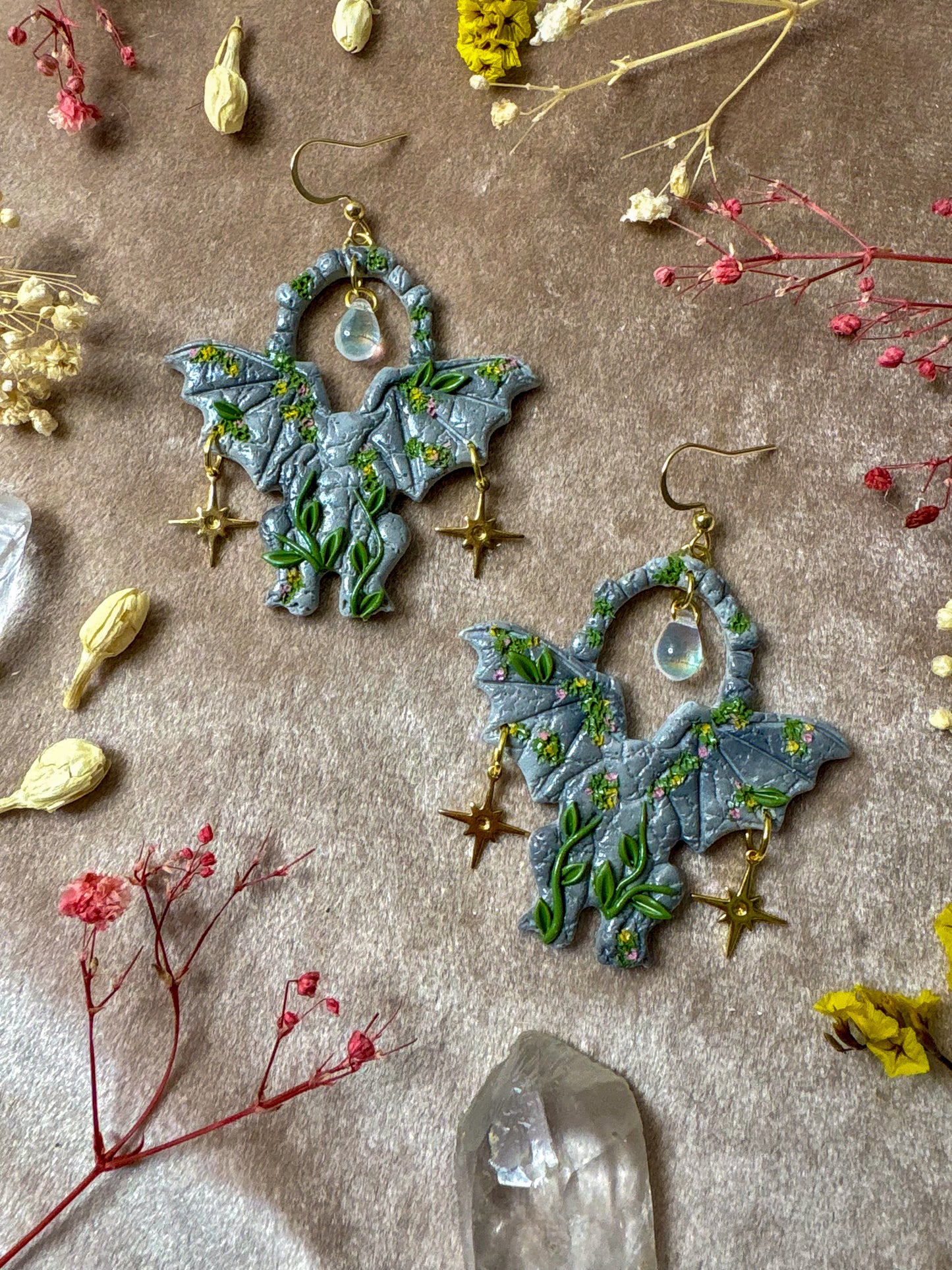 Stone Gargoyle Earrings