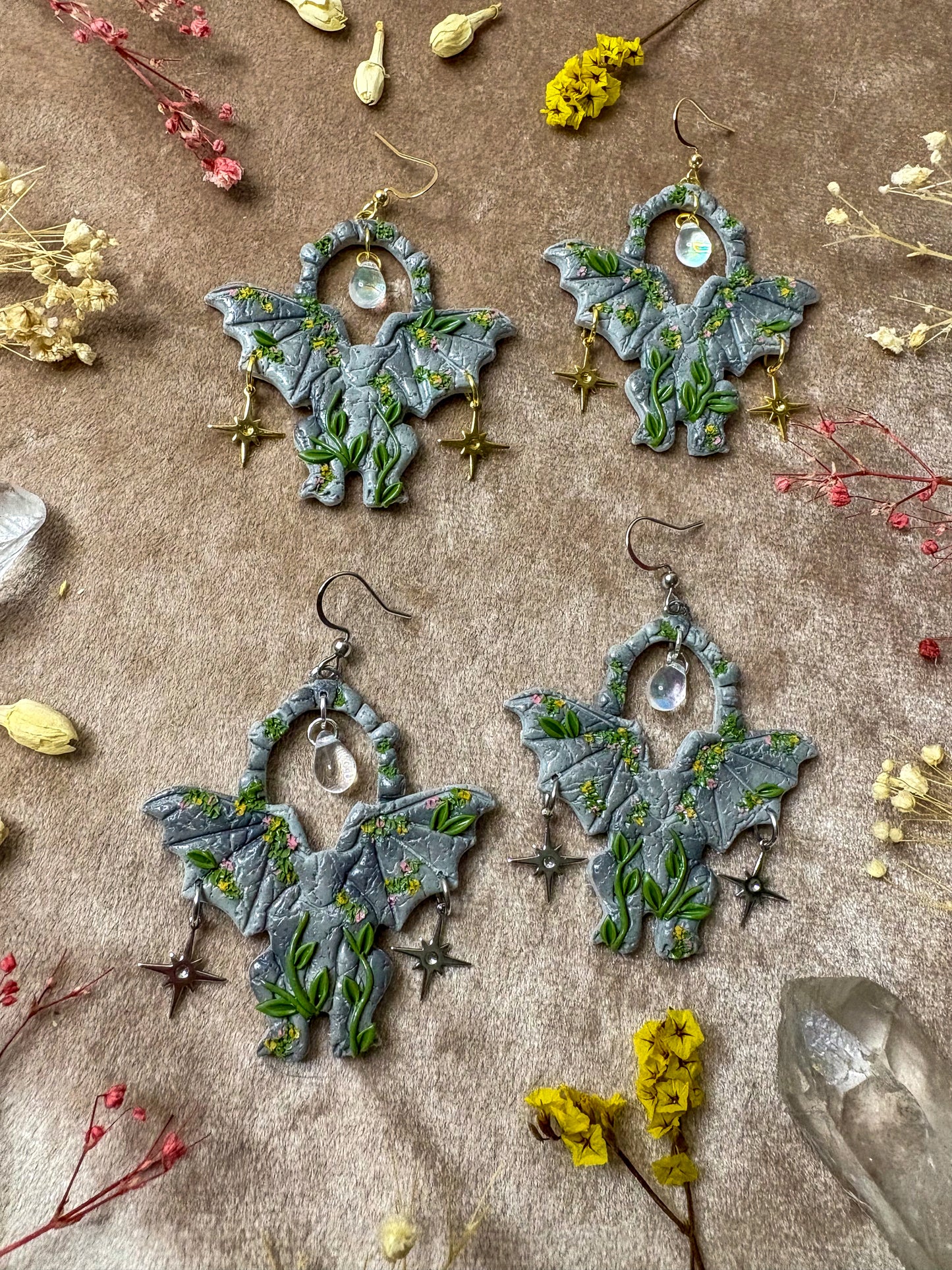 Stone Gargoyle Earrings