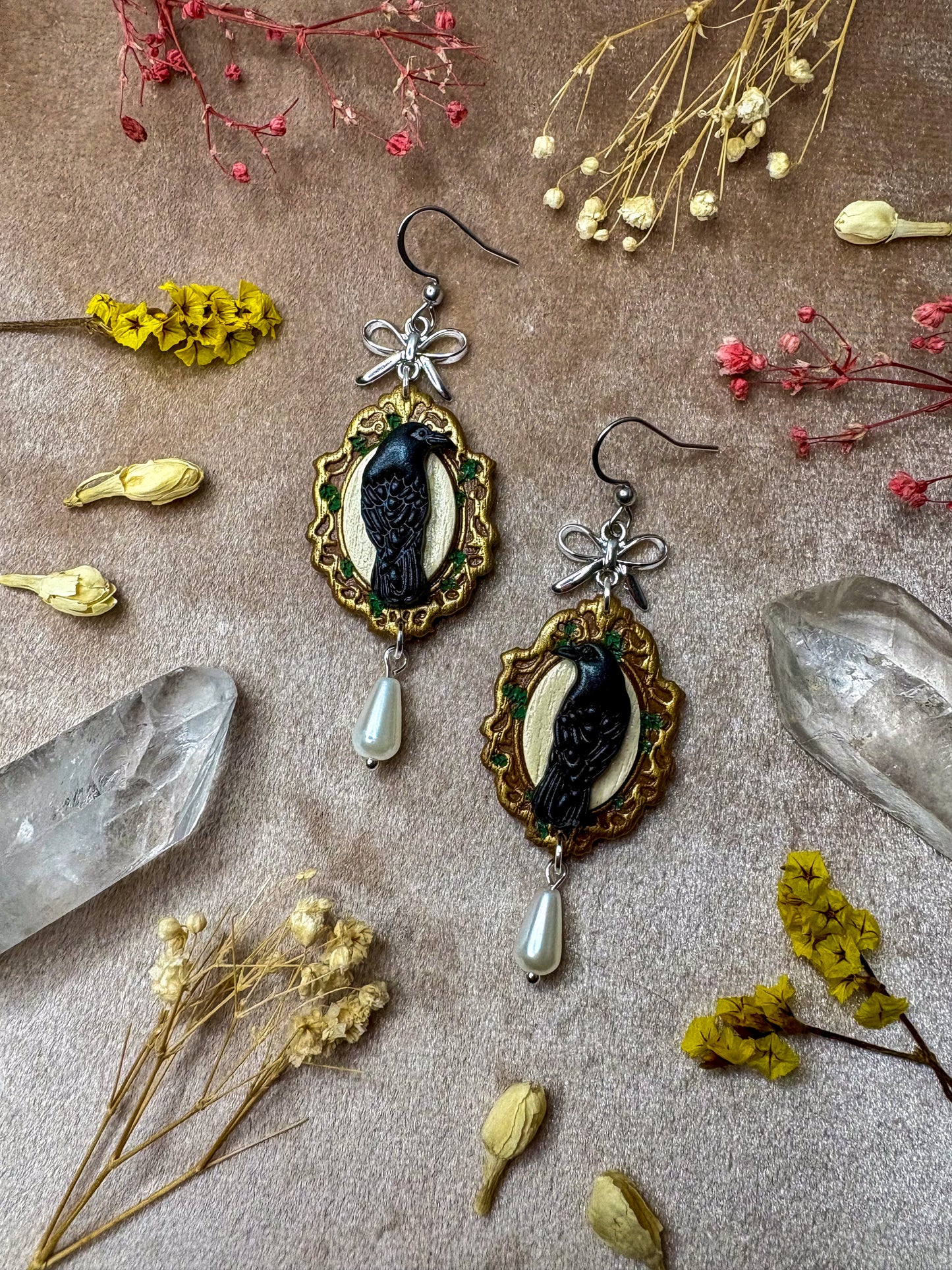 Raven Frame Earrings