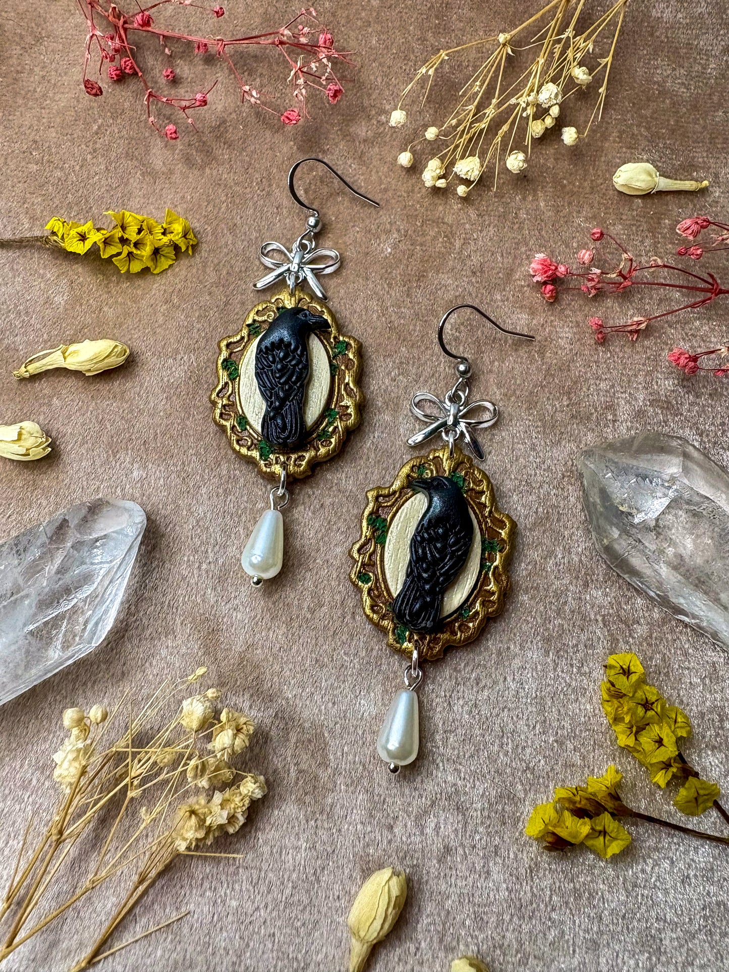 Raven Frame Earrings