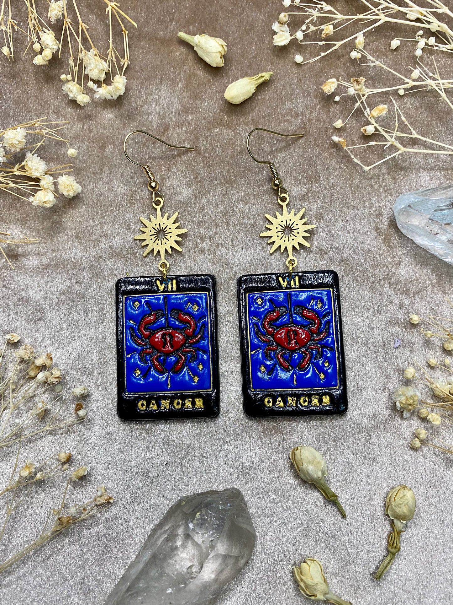 Zodiac + Tarot Card Earrings