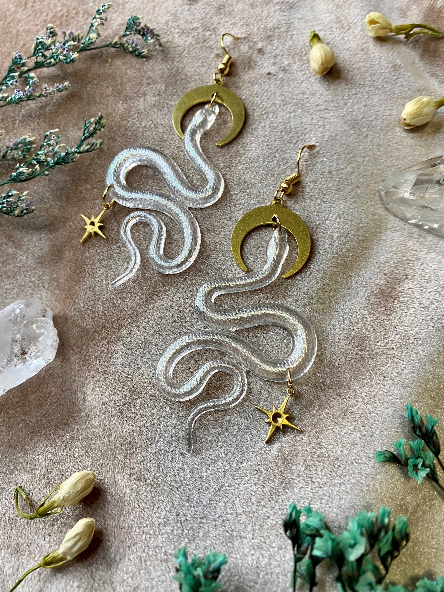 Serpens Snake Earrings
