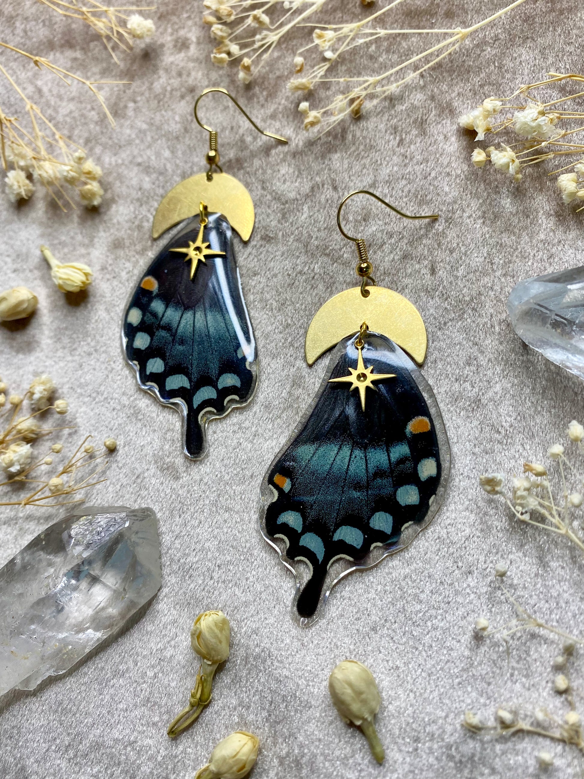 Butterfly Wing Earrings Resin Silicone Mold – IntoResin