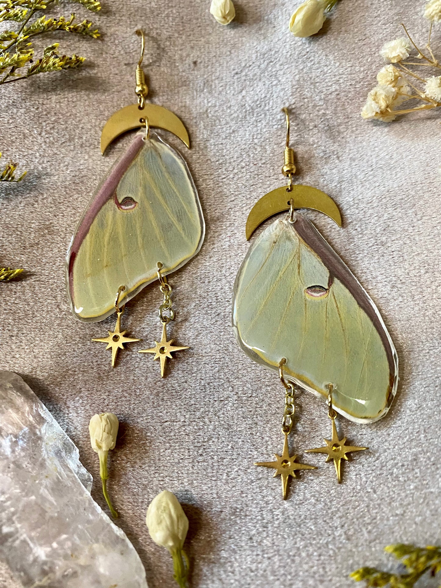 Luna Moth Earrings