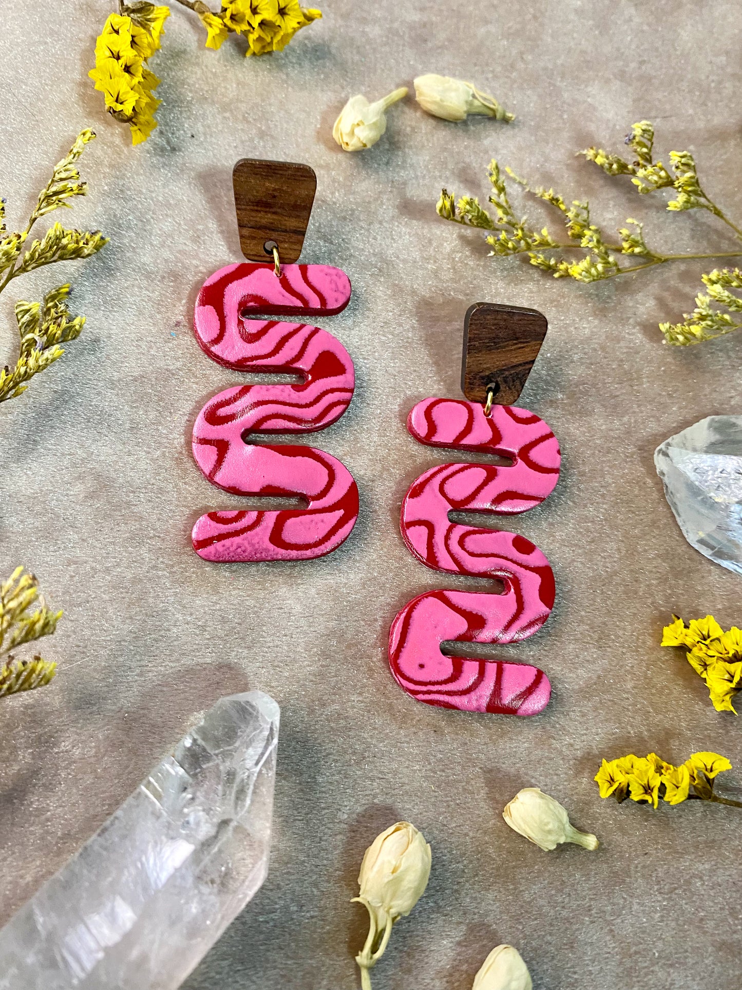 Psychedelic Squiggle Earrings
