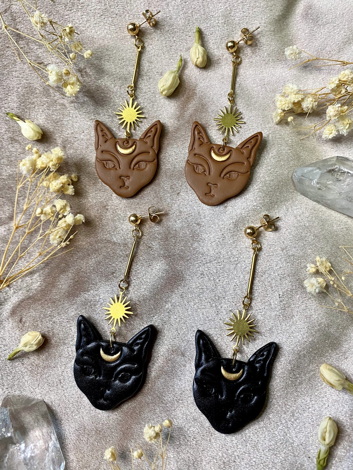 Cat Familiar Earrings